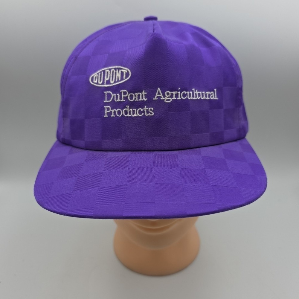VTG Dupont Purple Snapback Hat 1980s Rope Used Condition FAST SHIPPING